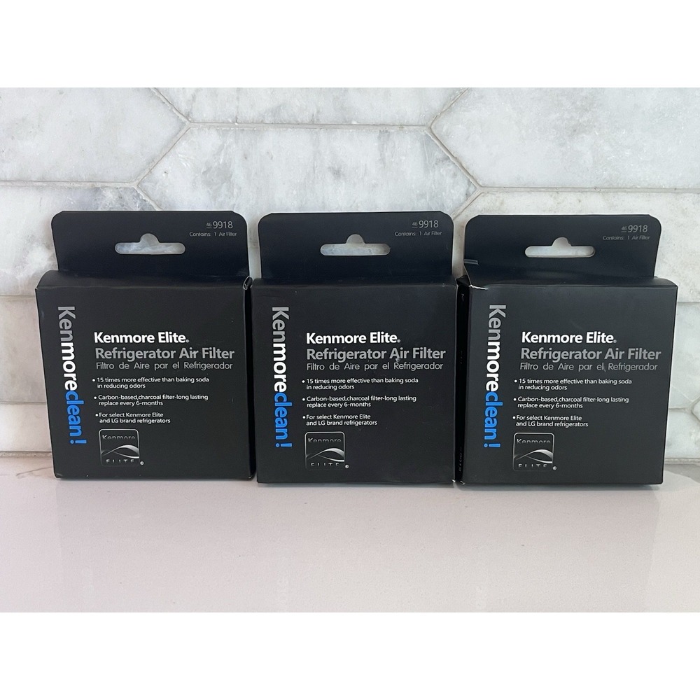 3pk Kenmore Elite 9918 CleanFlow Replacement Refrigerator Air Filter